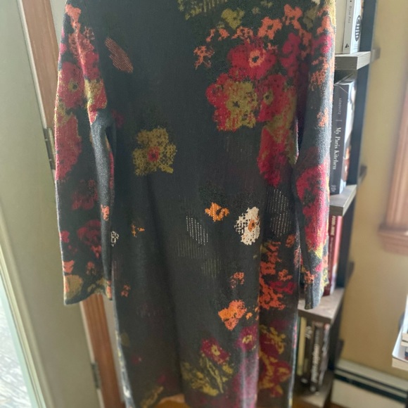 NWOT STUNNING J JILL JACQUARD CARDIGAN SWEATER COAT XS - Picture 11 of 13